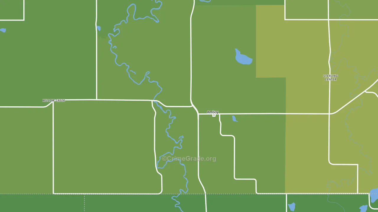 56010, MN Map of Vehicle Theft Rates