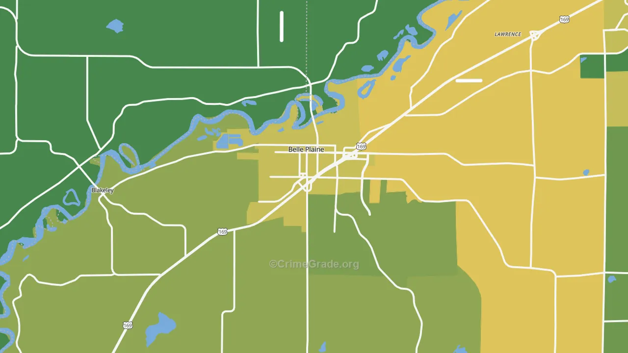 56011, MN Map of Vehicle Theft Rates