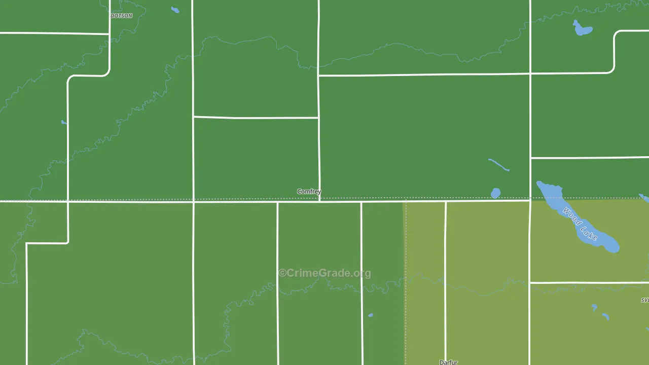 56019, MN Map of Vehicle Theft Rates