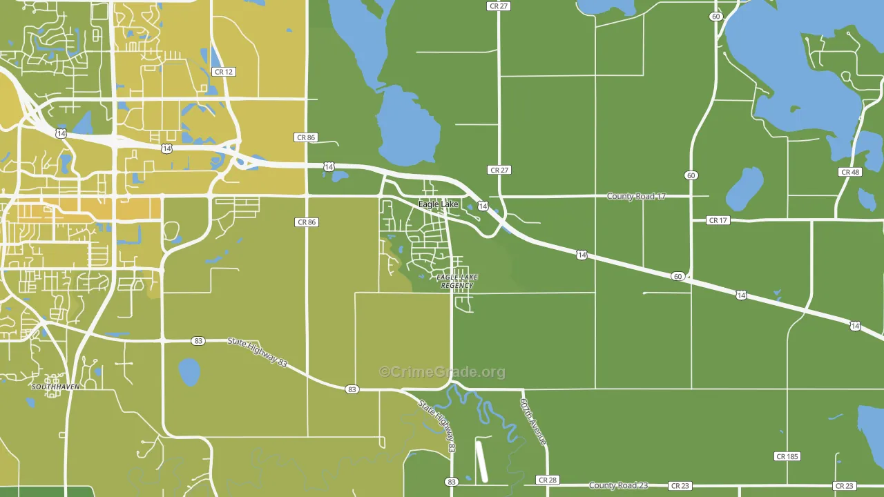 56024, MN Map of Vehicle Theft Rates