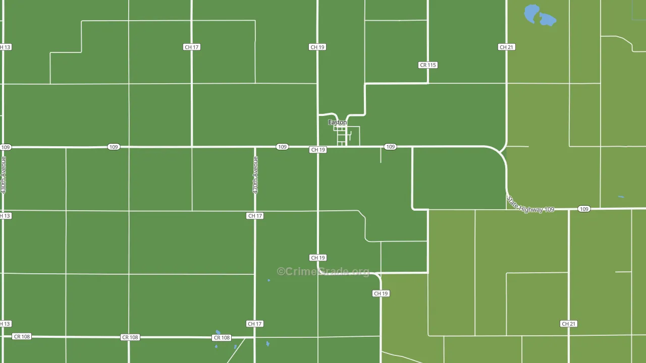 56025, MN Map of Vehicle Theft Rates