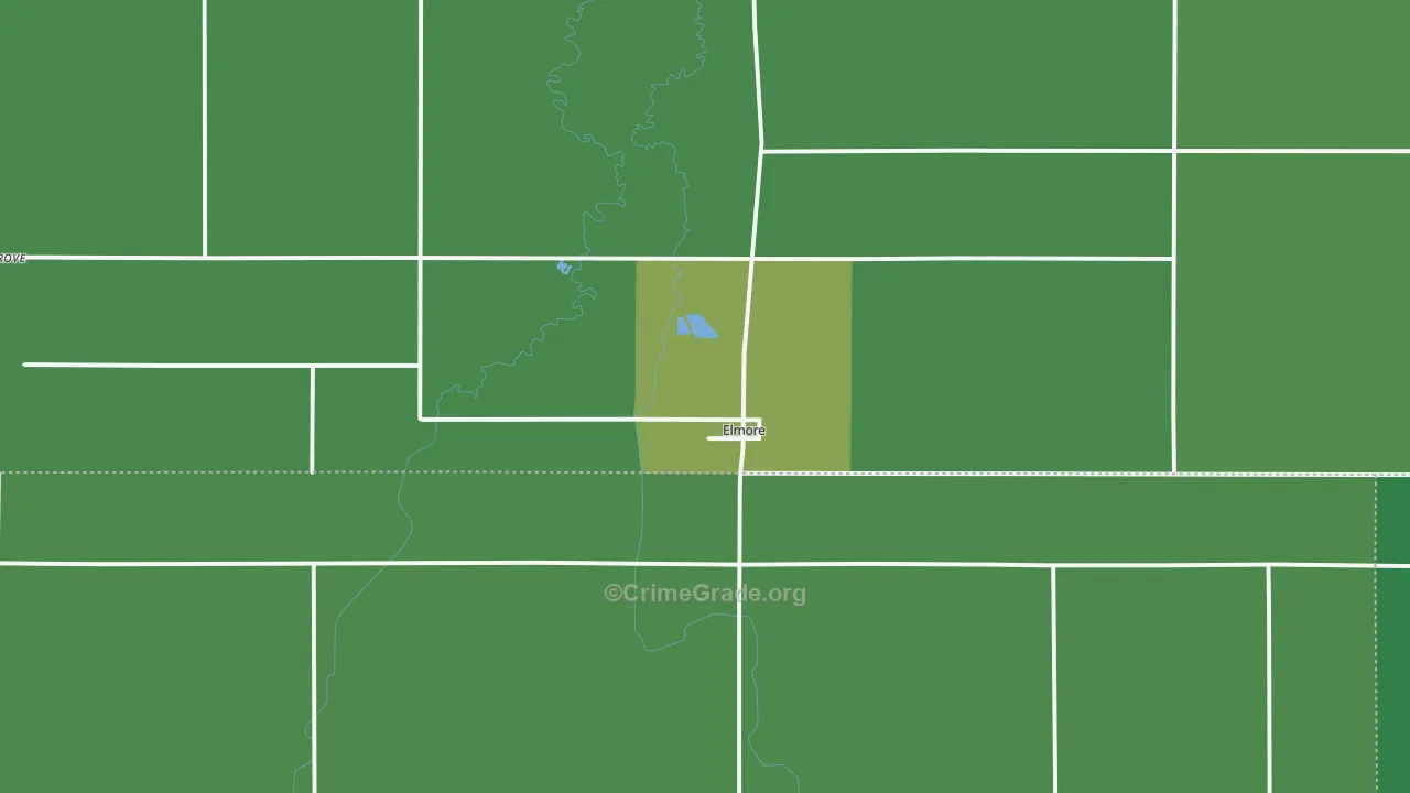 56027, MN Map of Vehicle Theft Rates