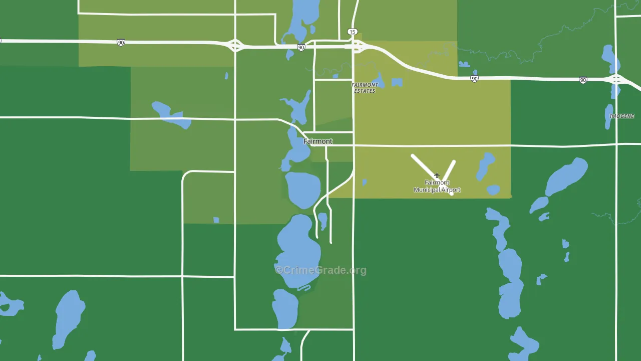 56031, MN Map of Vehicle Theft Rates
