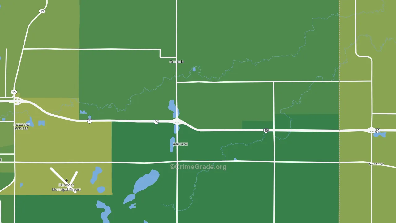 56039, MN Map of Vehicle Theft Rates