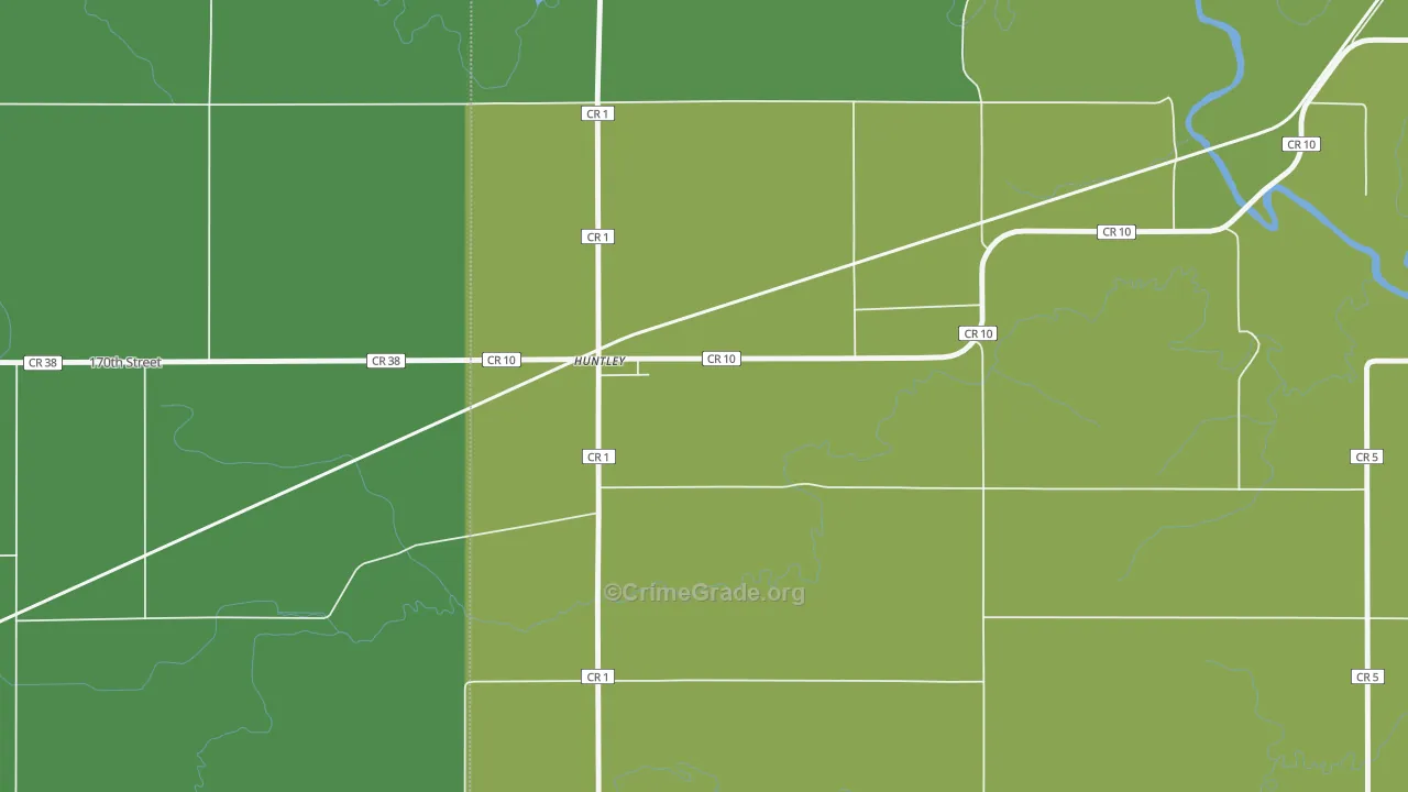 56047, MN Map of Vehicle Theft Rates