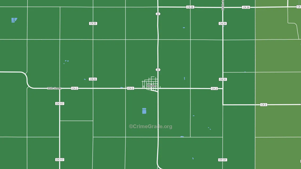 56051, MN Map of Vehicle Theft Rates