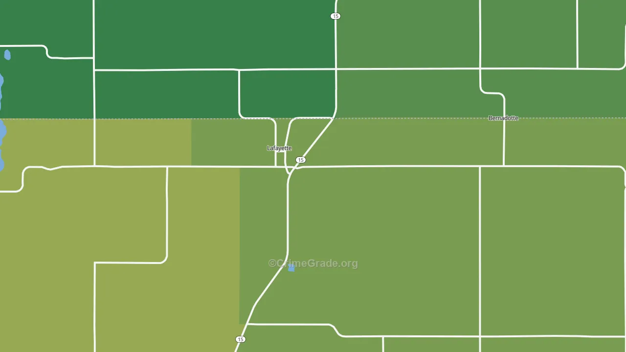 56054, MN Map of Vehicle Theft Rates