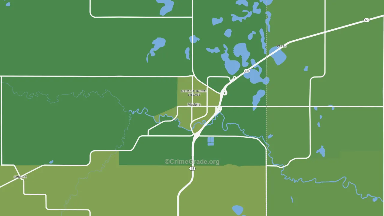 56062, MN Map of Vehicle Theft Rates