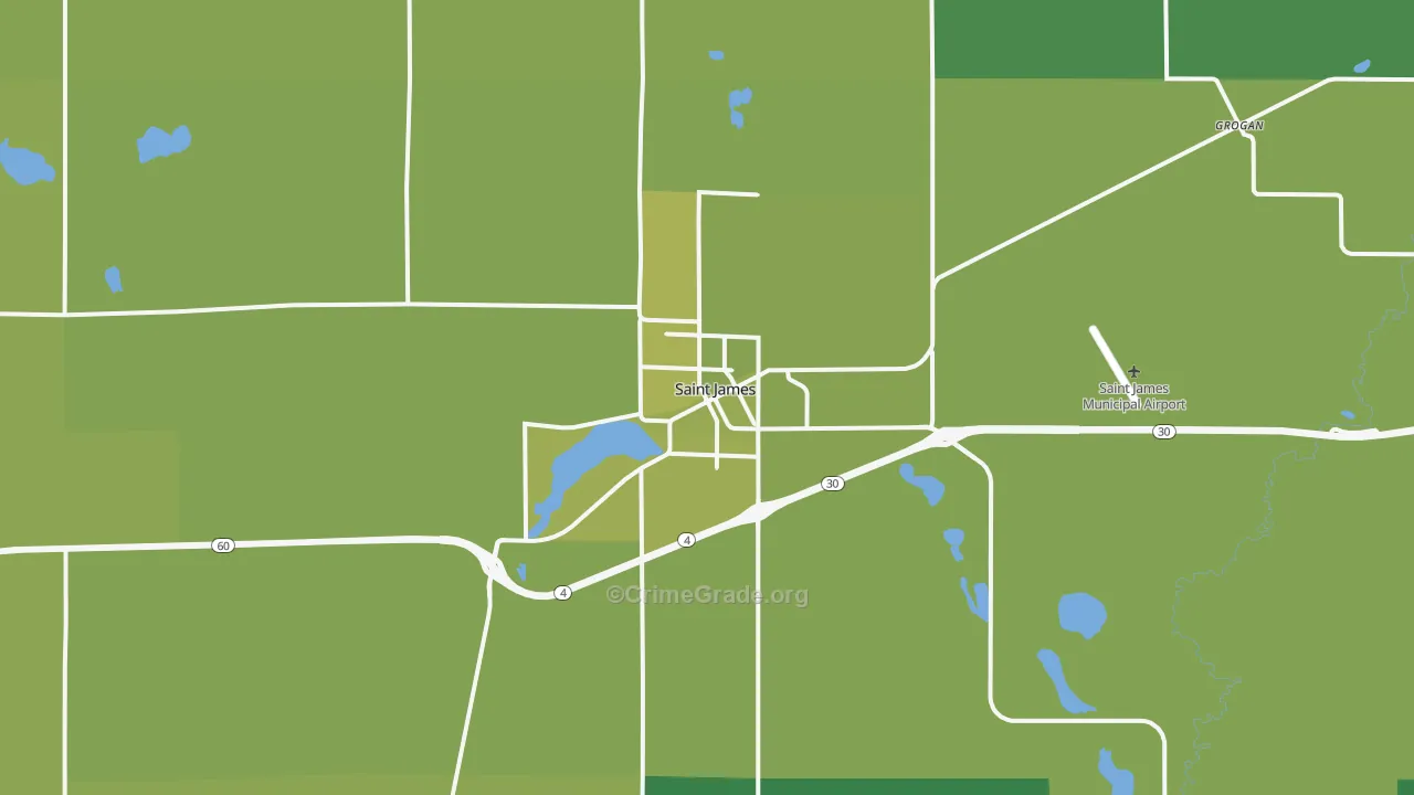 56081, MN Map of Vehicle Theft Rates