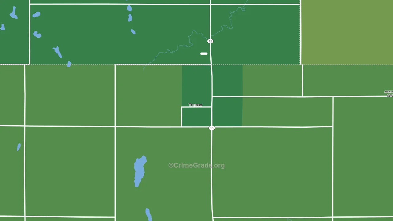 56088, MN Map of Vehicle Theft Rates