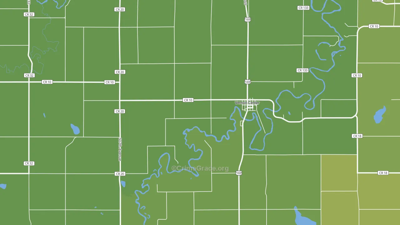 56090, MN Map of Vehicle Theft Rates