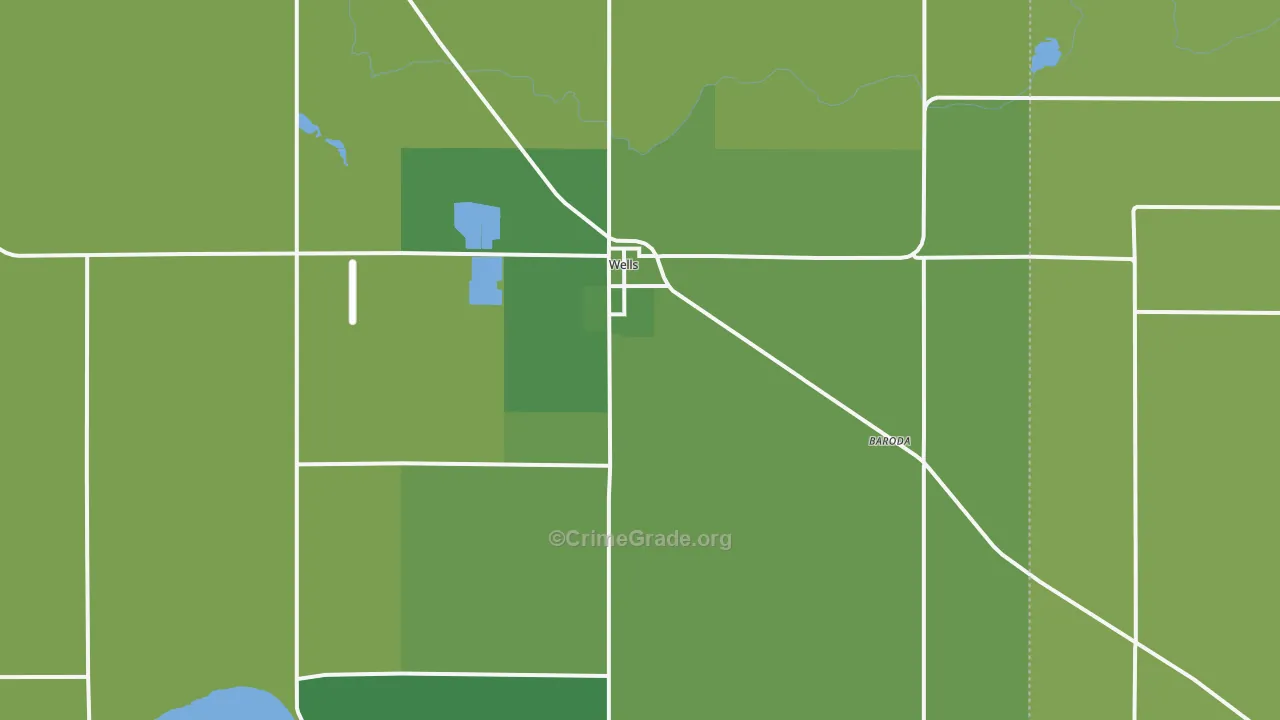 56097, MN Map of Vehicle Theft Rates