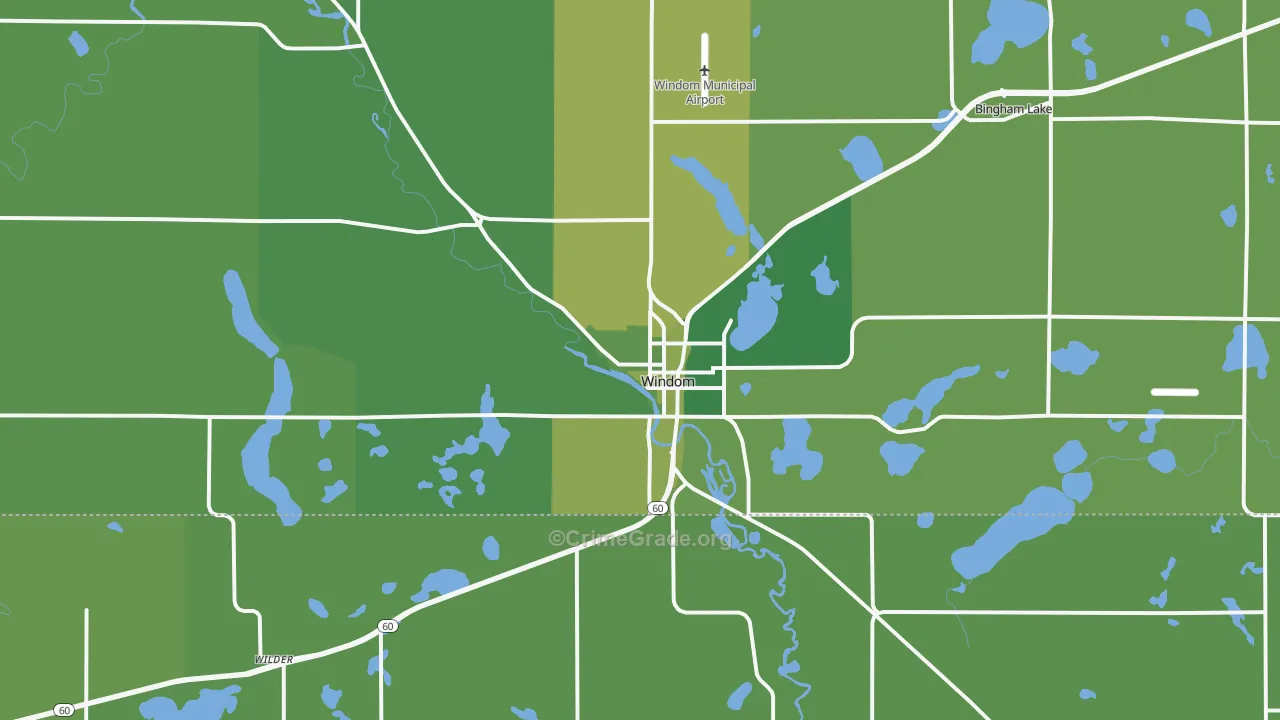 56101, MN Map of Vehicle Theft Rates