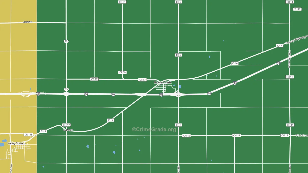 56116, MN Map of Vehicle Theft Rates