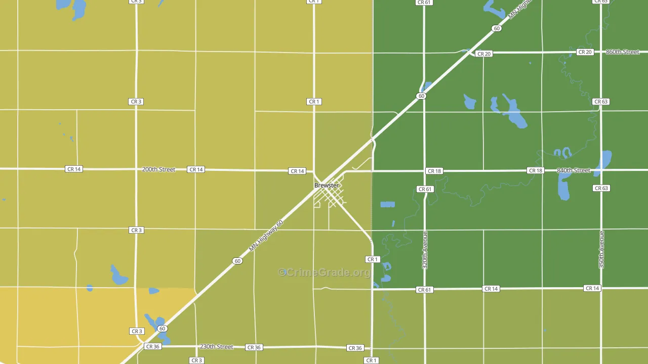 56119, MN Map of Vehicle Theft Rates