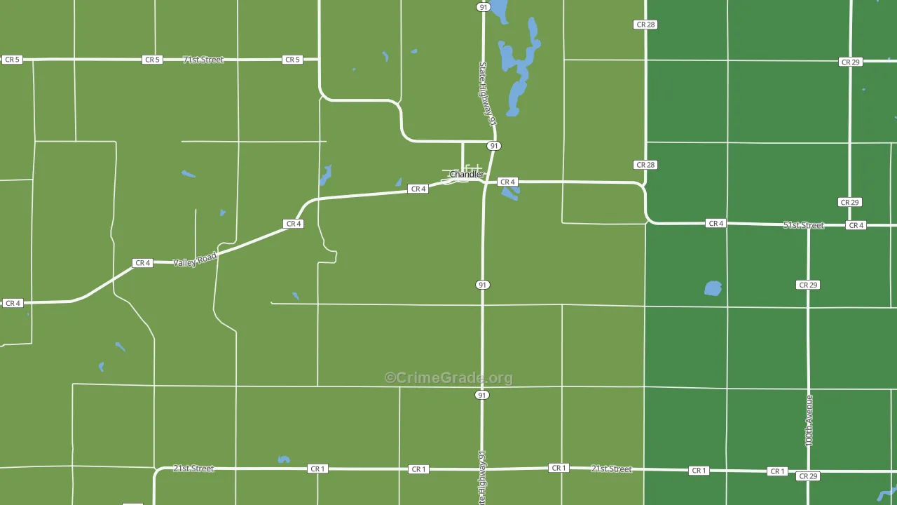 56122, MN Map of Vehicle Theft Rates