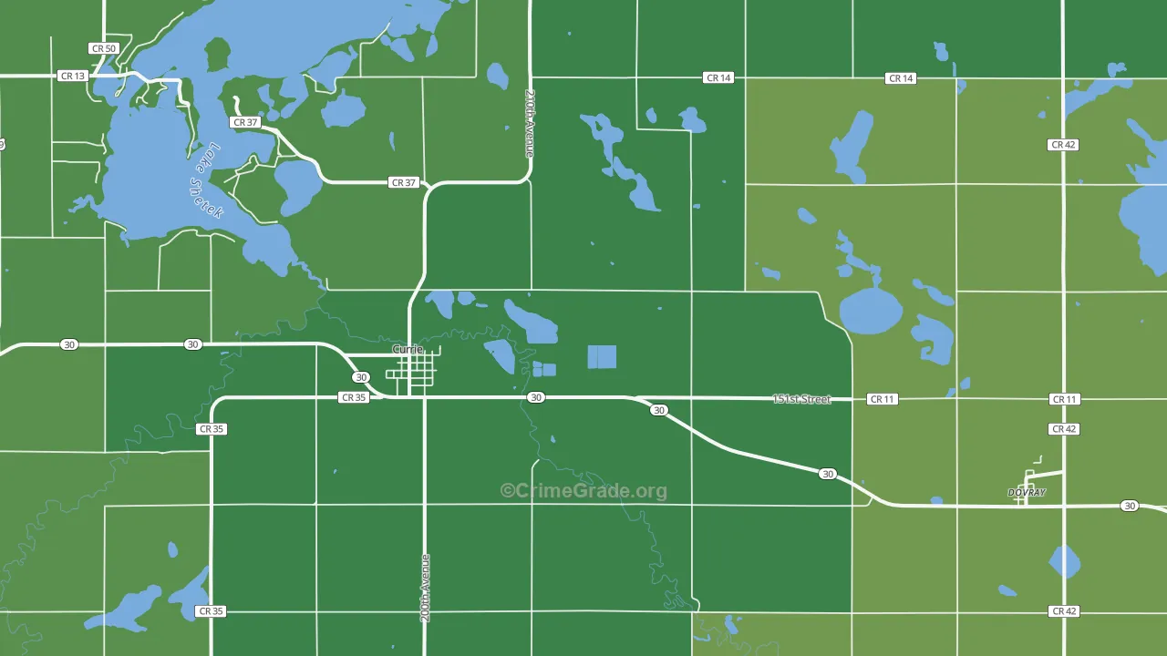 56123, MN Map of Vehicle Theft Rates