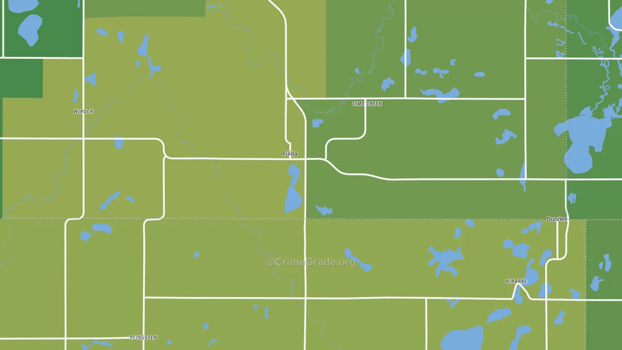 56131, MN Map of Vehicle Theft Rates