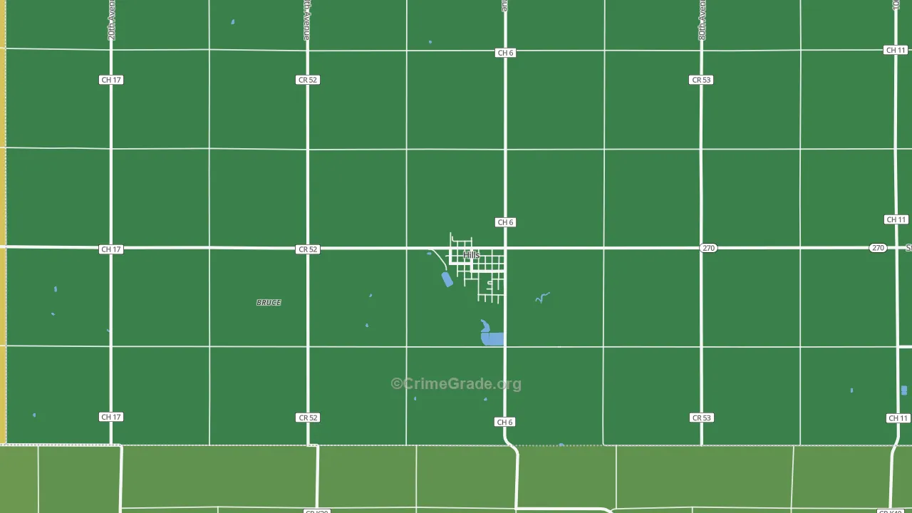 56138, MN Map of Vehicle Theft Rates