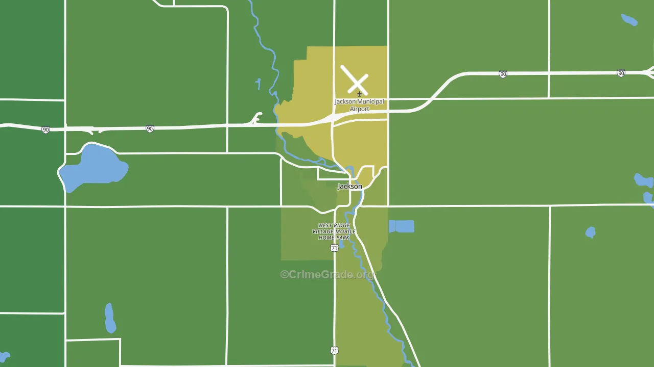 56143, MN Map of Vehicle Theft Rates
