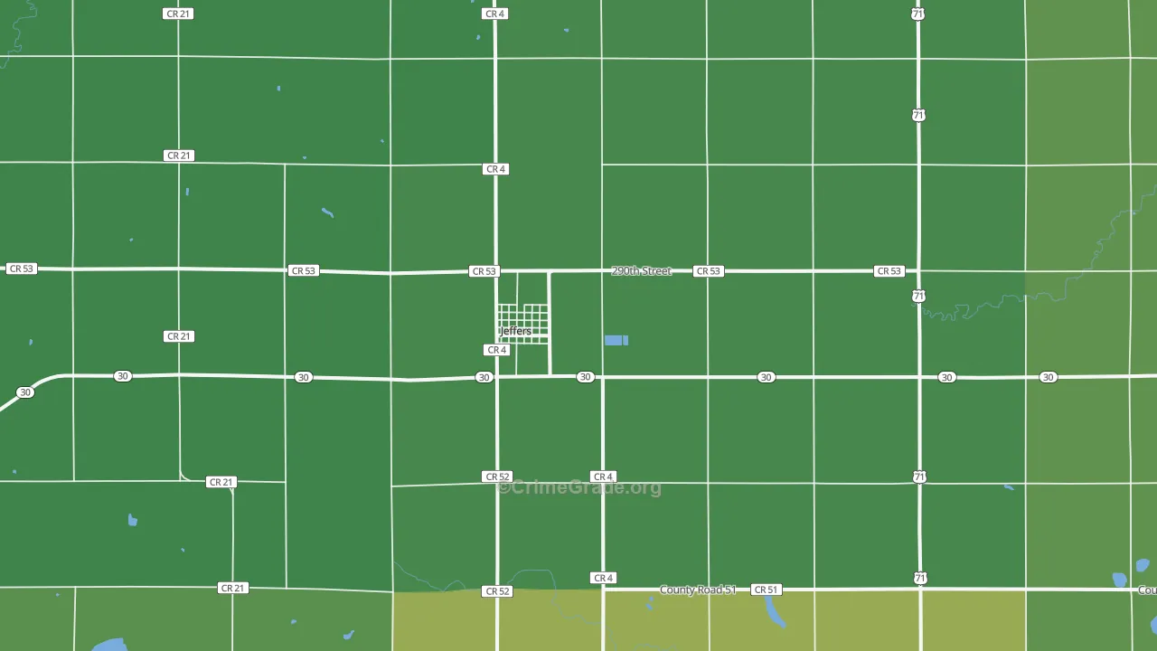 56145, MN Map of Vehicle Theft Rates