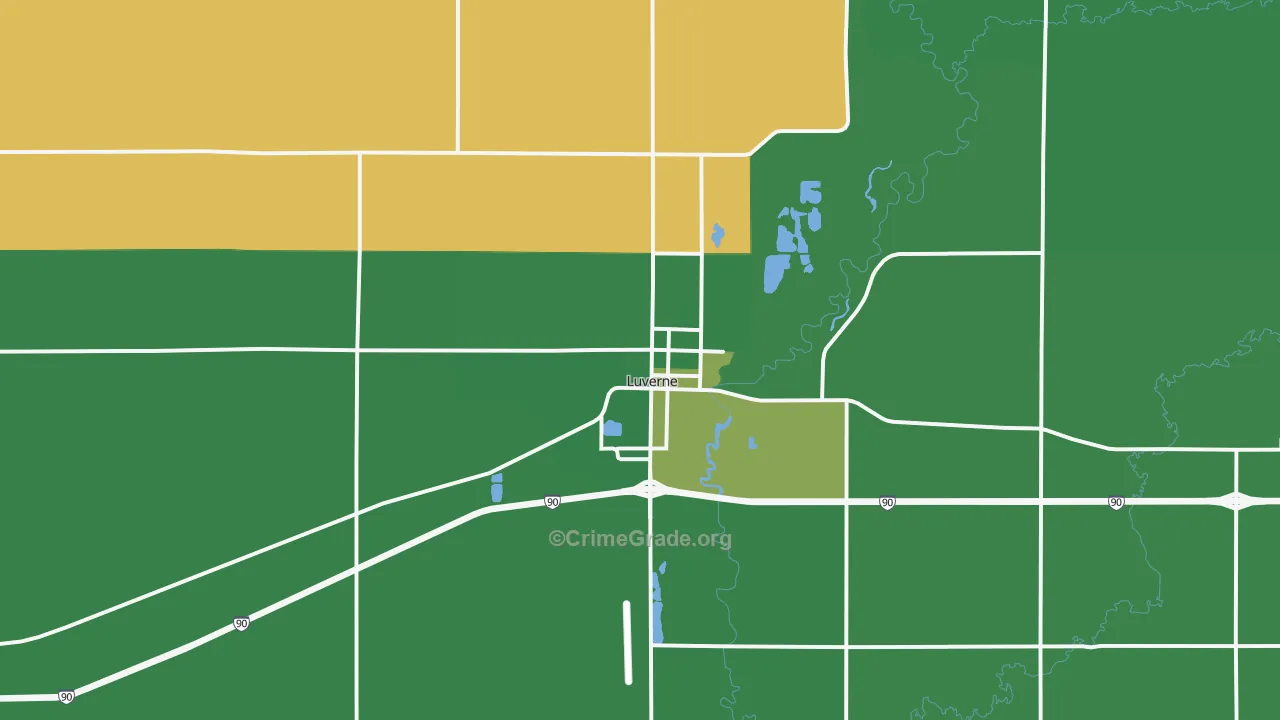 56156, MN Map of Vehicle Theft Rates
