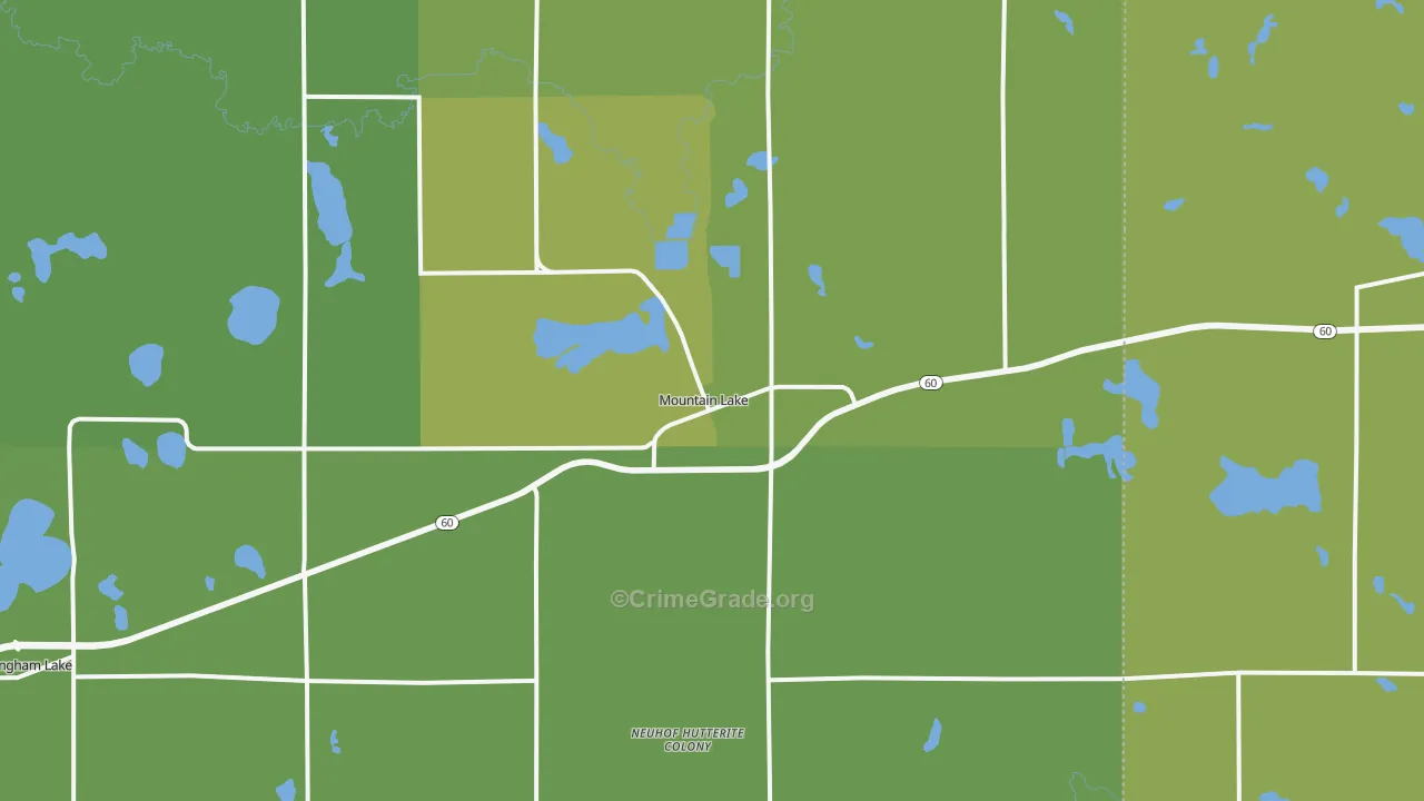 56159, MN Map of Vehicle Theft Rates