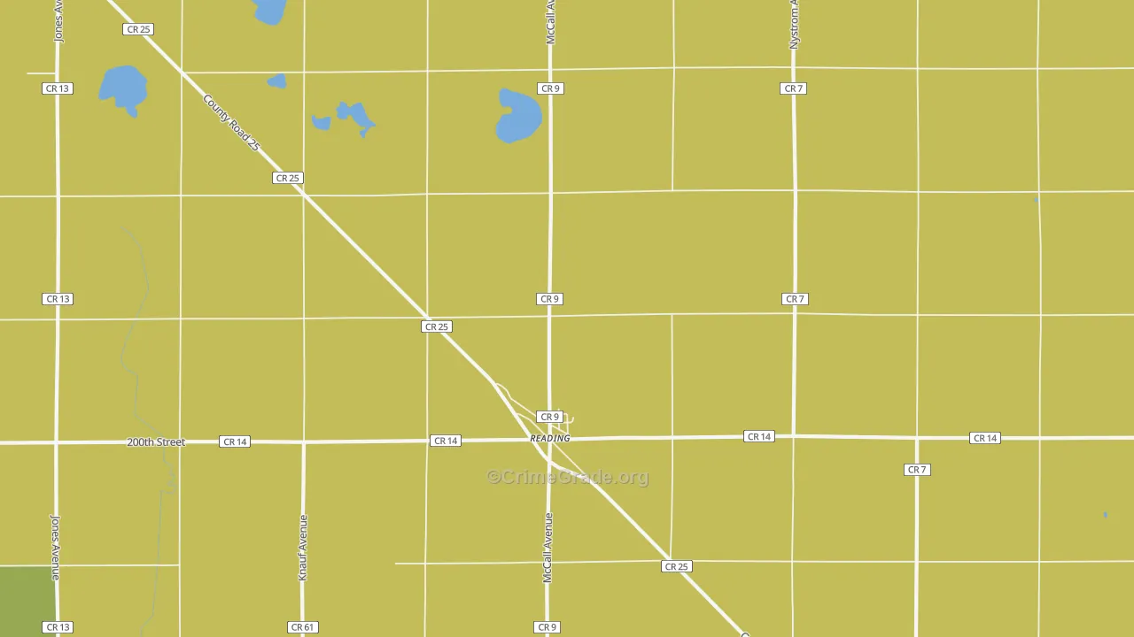 56165, MN Map of Vehicle Theft Rates
