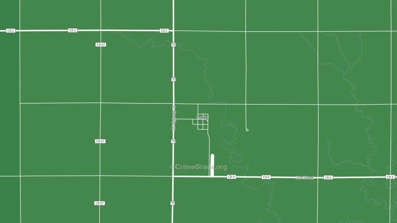 56177, MN Map of Vehicle Theft Rates