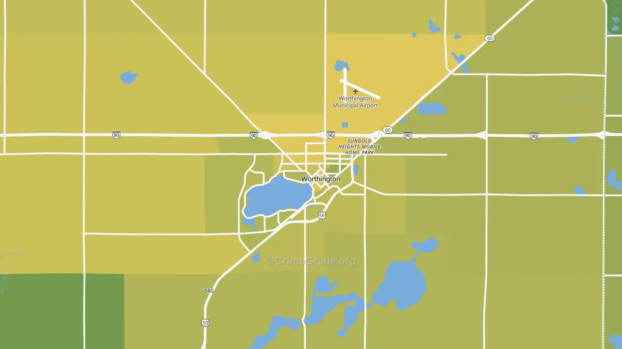 56187, MN Map of Vehicle Theft Rates