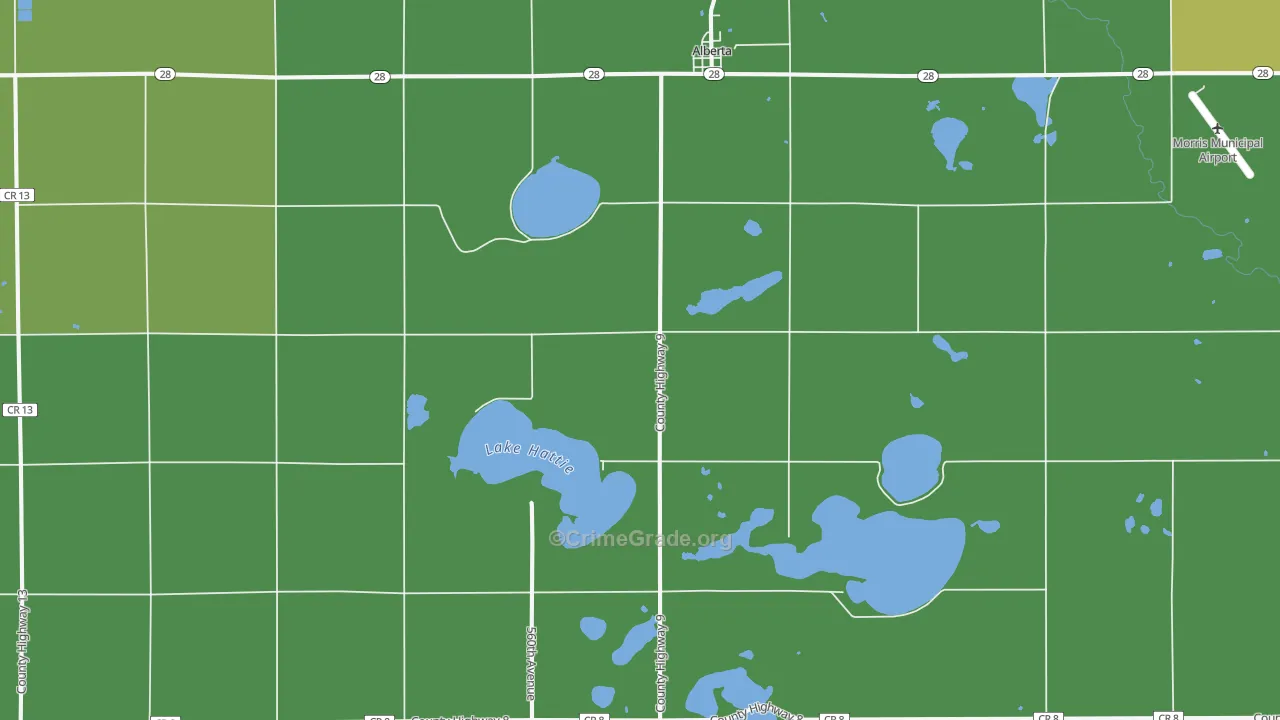56207, MN Map of Vehicle Theft Rates
