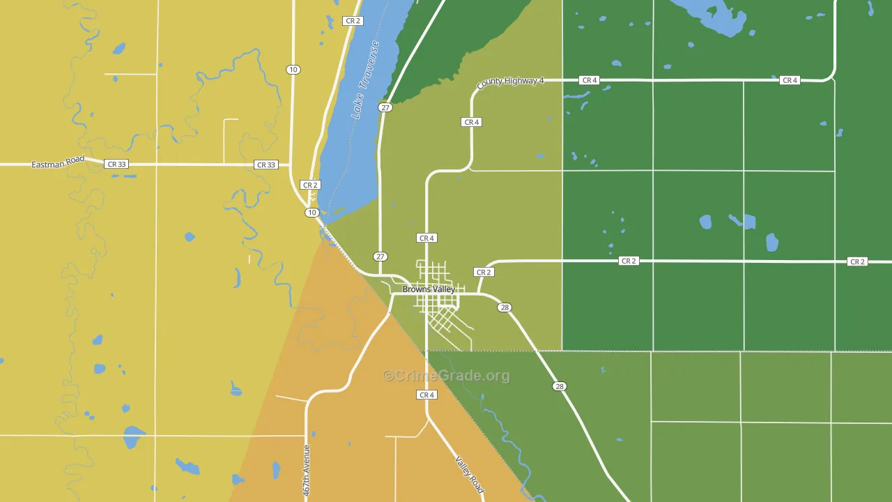 56219, MN Map of Vehicle Theft Rates