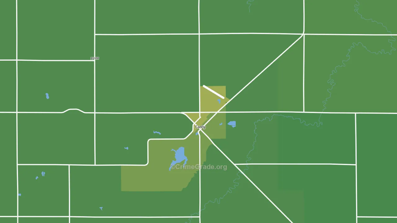 56220, MN Map of Vehicle Theft Rates