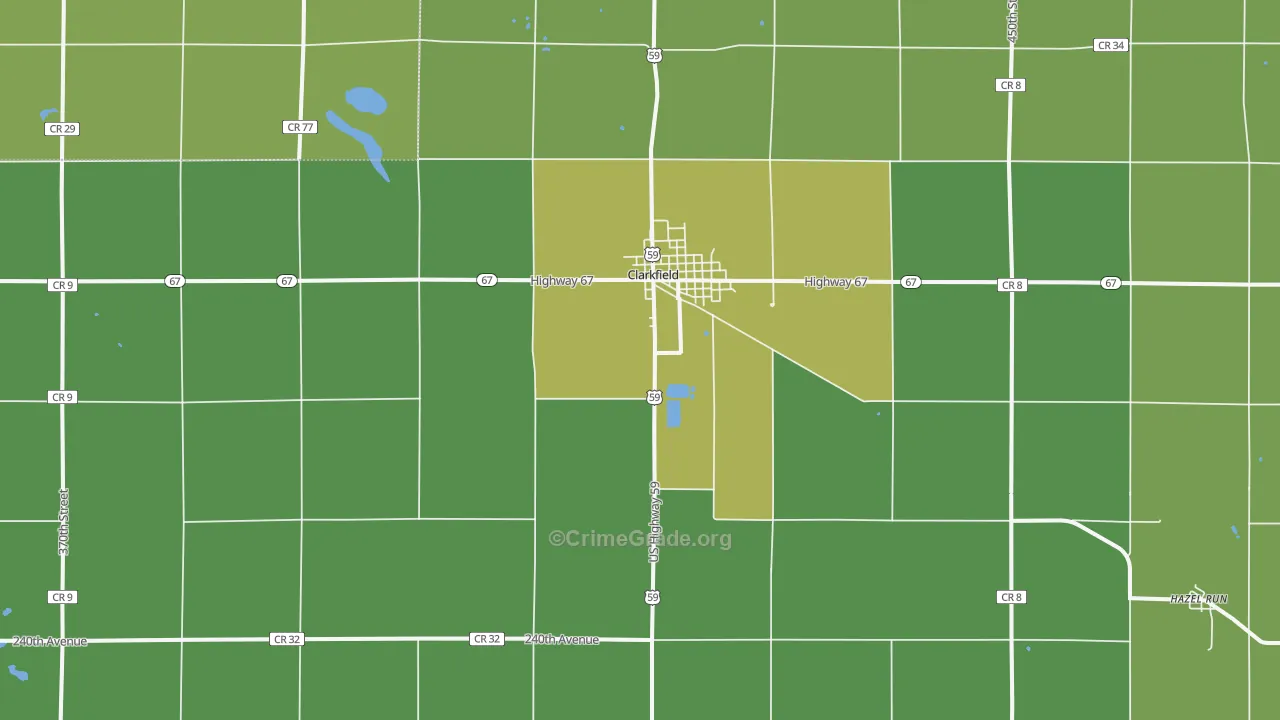 56223, MN Map of Vehicle Theft Rates