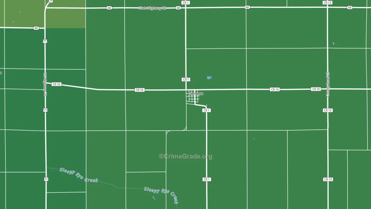 56224, MN Map of Vehicle Theft Rates