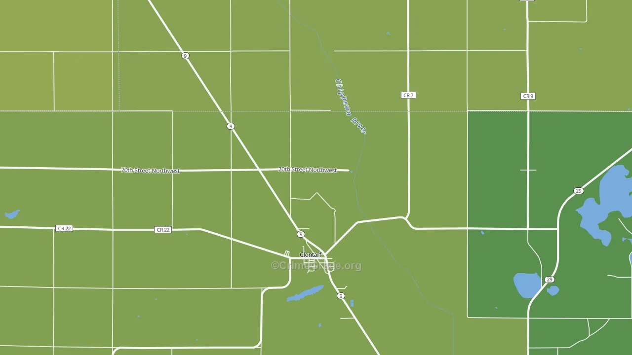 56226, MN Map of Vehicle Theft Rates