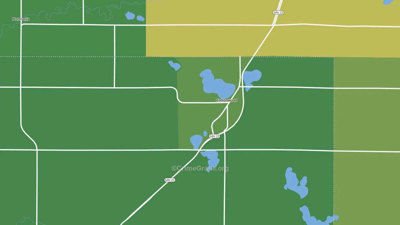 56229, MN Map of Vehicle Theft Rates