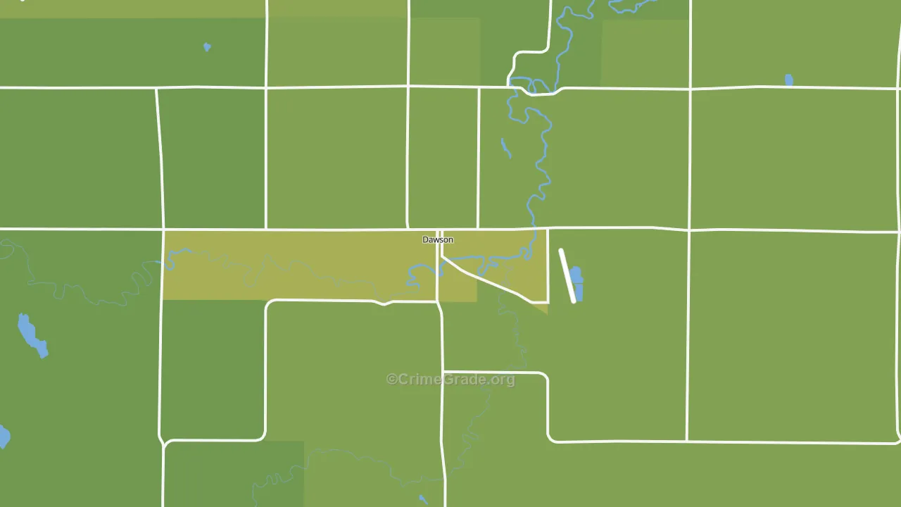 56232, MN Map of Vehicle Theft Rates