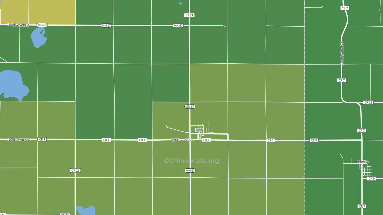 56237, MN Map of Vehicle Theft Rates