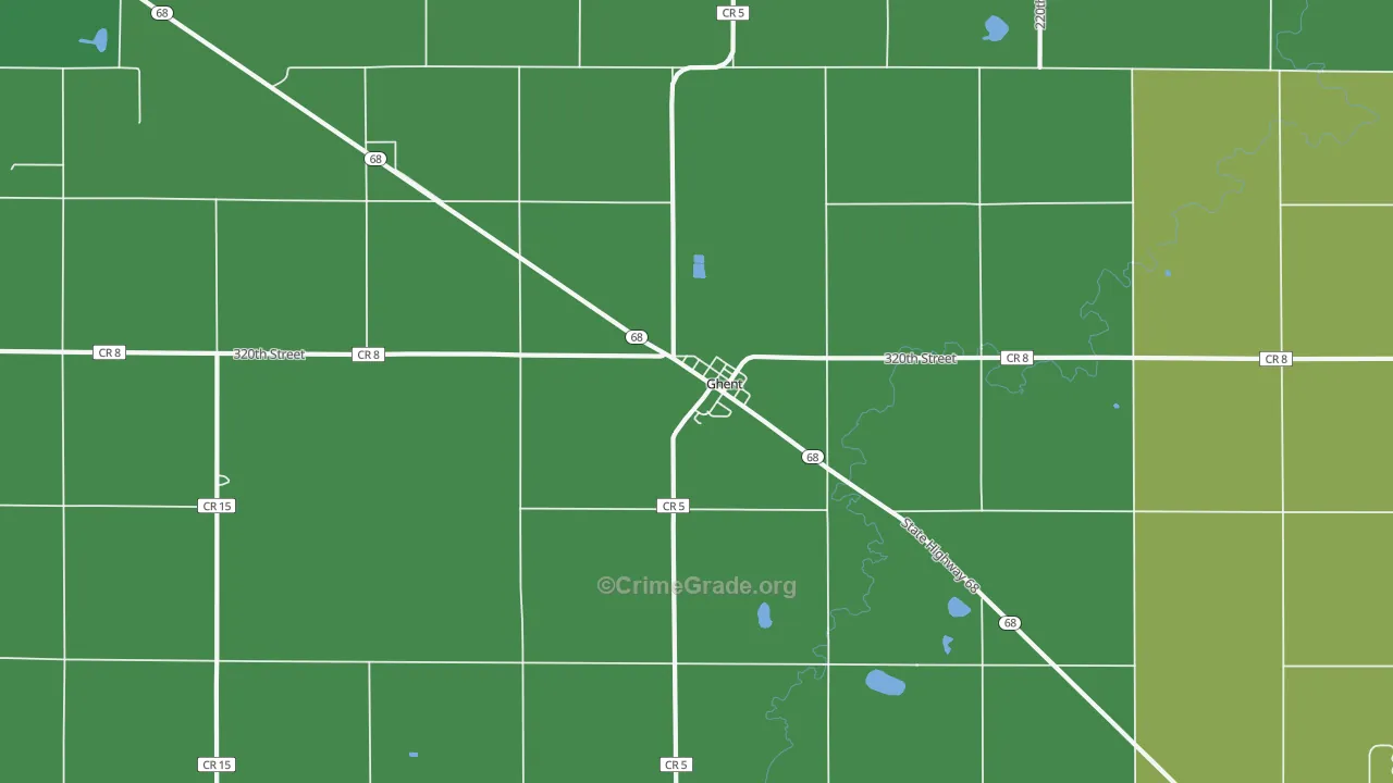 56239, MN Map of Vehicle Theft Rates
