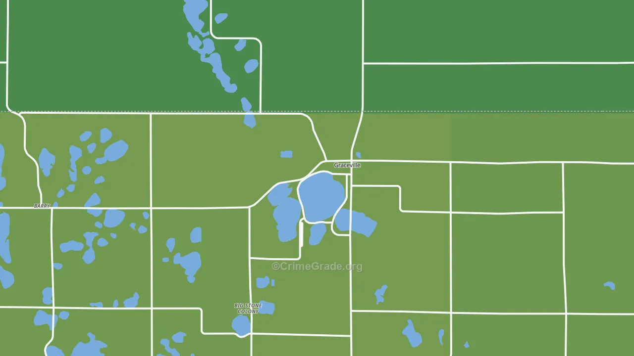 56240, MN Map of Vehicle Theft Rates