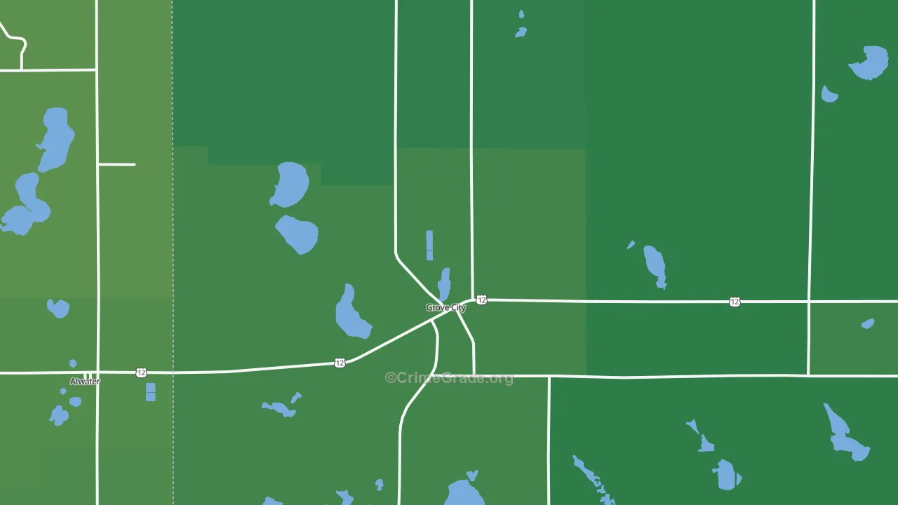 56243, MN Map of Vehicle Theft Rates