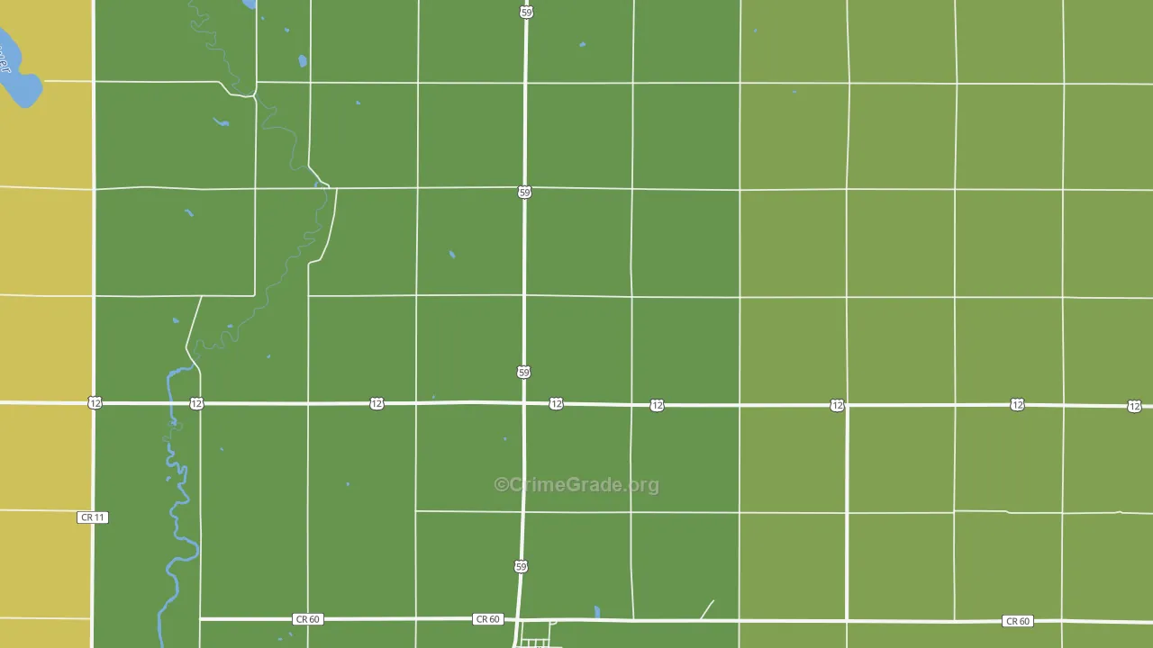 56249, MN Map of Vehicle Theft Rates