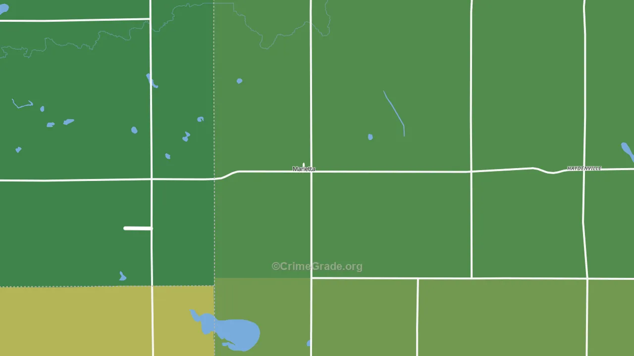 56257, MN Map of Vehicle Theft Rates
