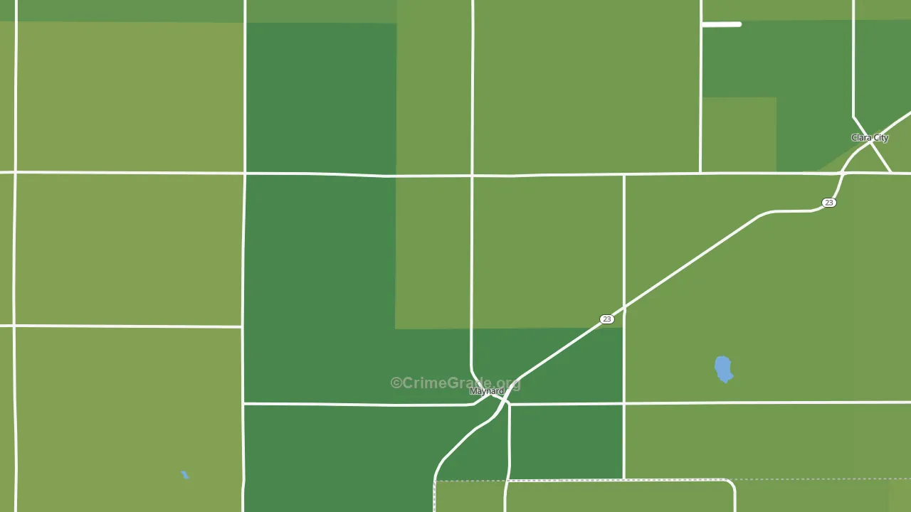 56260, MN Map of Vehicle Theft Rates
