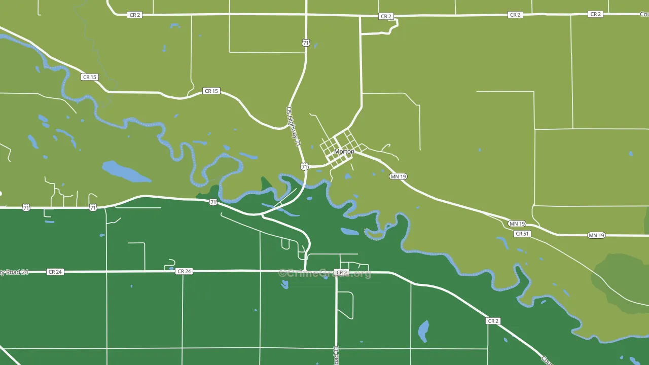 56270, MN Map of Vehicle Theft Rates