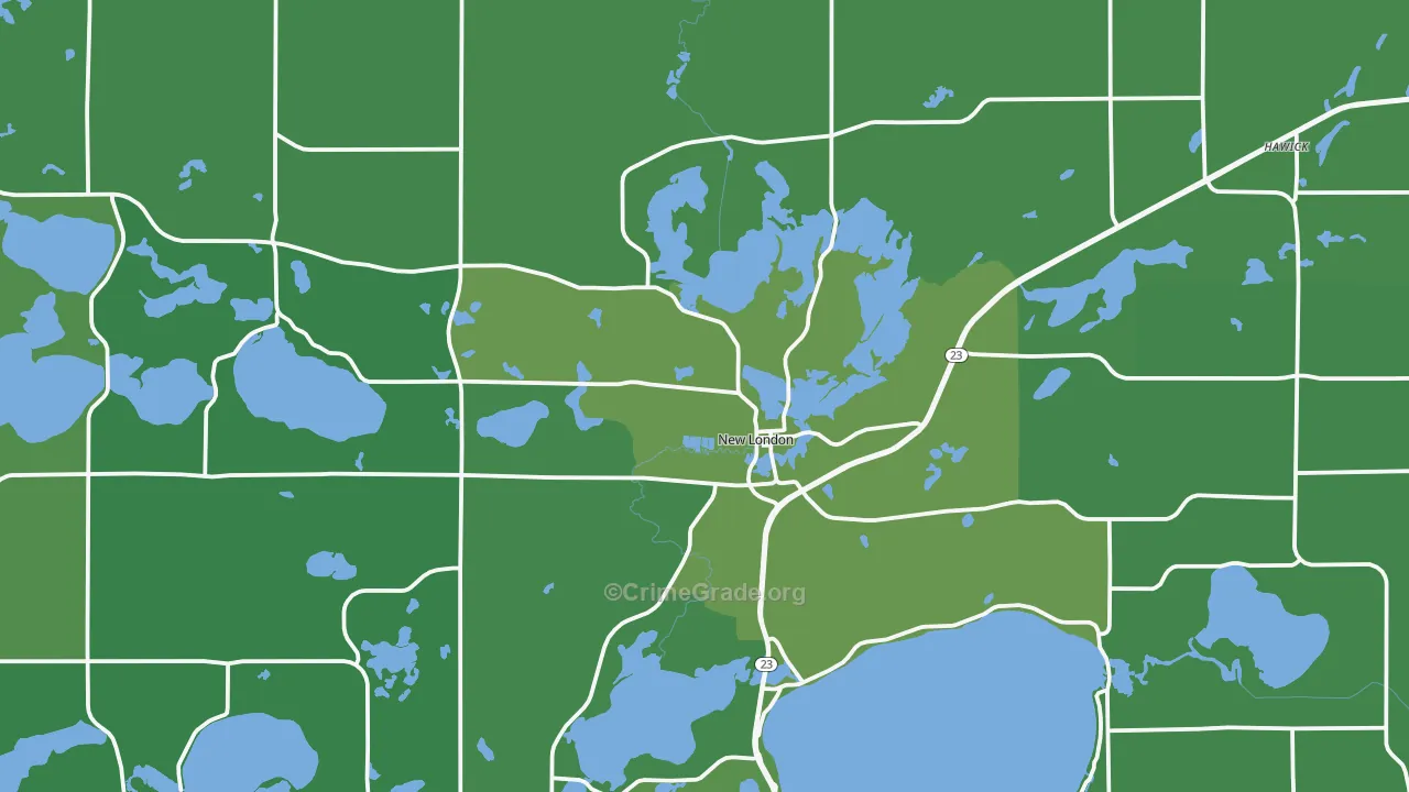56273, MN Map of Vehicle Theft Rates