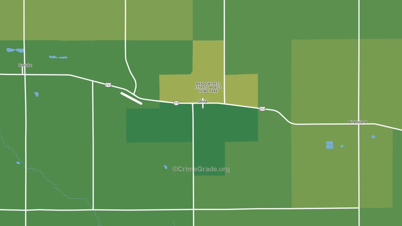 56277, MN Map of Vehicle Theft Rates