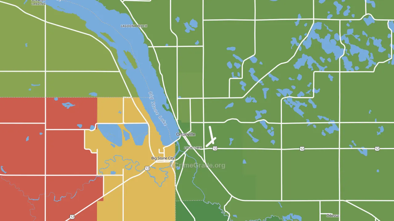 56278, MN Map of Vehicle Theft Rates