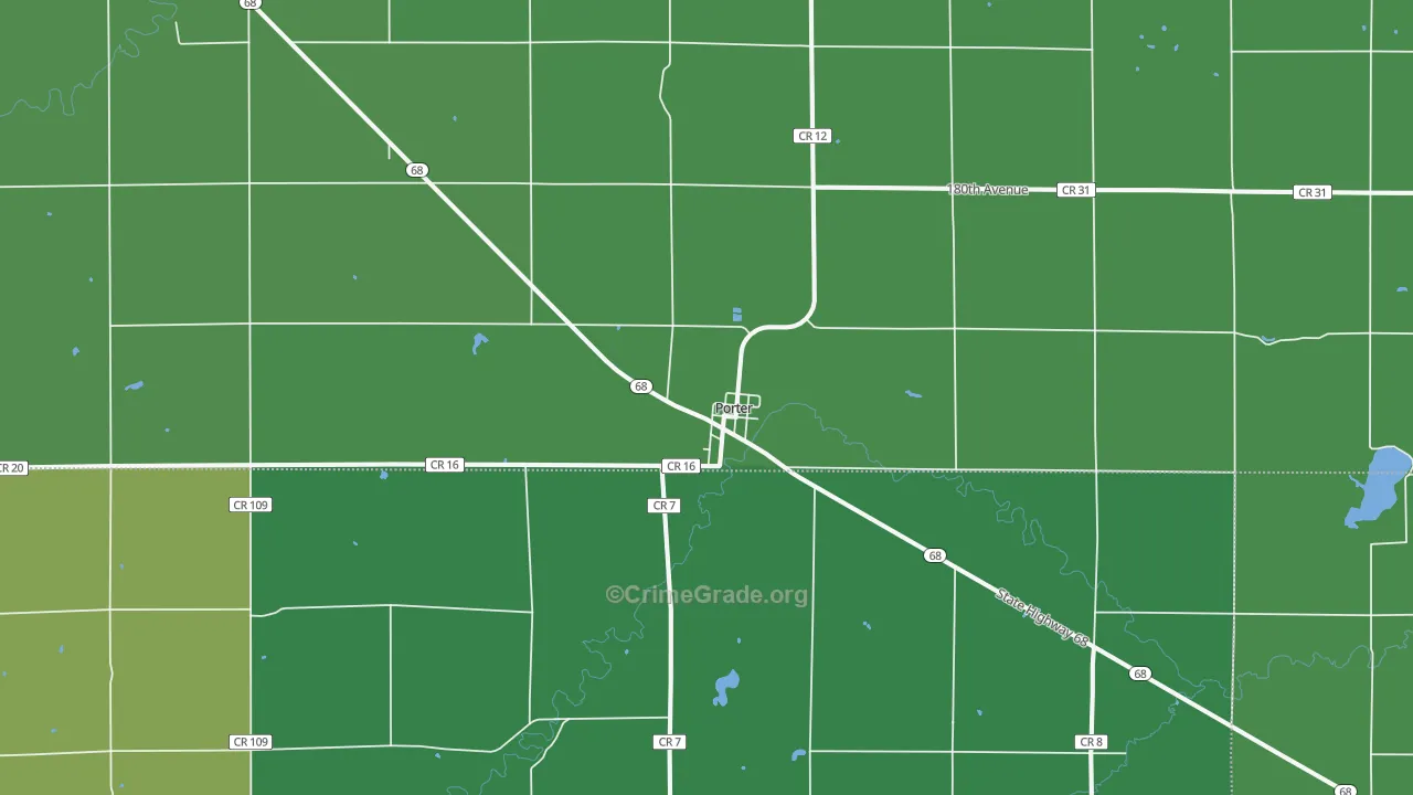 56280, MN Map of Vehicle Theft Rates